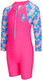 Гидрокостюм для плавания детский ZoggS Long Sleeve All In One Girls 463630 (06-07Y/26, розовый/голубой) -