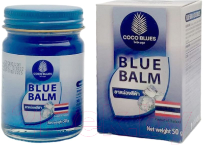Бальзам для тела Coco Blues Синий Охлаждающий от варикоза и для снижения боли (50г)