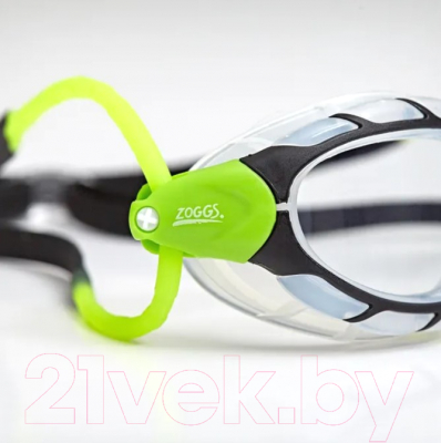 Очки для плавания ZoggS Predator / 461037 (S, черный/зеленый/прозрачный)