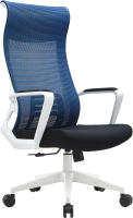 Кресло офисное Insite Record / 1-IS-MC-0513 (белый/синий) - 