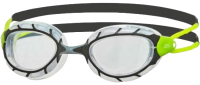Очки для плавания ZoggS Predator / 461037 (Regular, черный/зеленый/прозрачный) - 