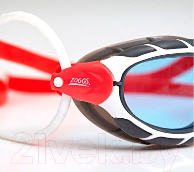 Очки для плавания ZoggS Predator / 461037 (S, белый/красный/синий)