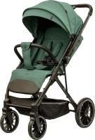 Детская прогулочная коляска INDIGO Delta (зеленый/серый) - 