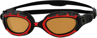 Очки для плавания ZoggS Predator Flex Polarized Ultra / 339847 (Regular, черный/красный) - 