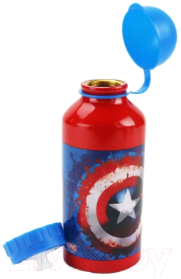 Бутылка для воды Stor Капитан Америка. Значок / 281944 (400мл)