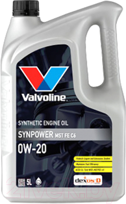 Моторное масло Valvoline SynPower MST FE C6 0W20 / 898292 (5л)