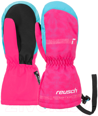 Варежки лыжные Reusch Maxi R-Tex Xt / 6285515-3305 (р-р 1, Mitten Knockout Pink/Bachelor Button)