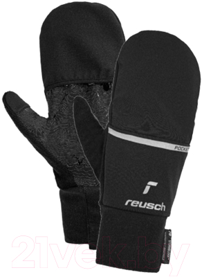 Перчатки лыжные Reusch Terro Stormbloxx Touch-Tec / 6206104-7702 (р-р 7, Black/Silver)