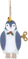 Елочная игрушка Gisela Graham Toy Box. Пингвин с ключиком / 14648 - 