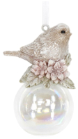 

Елочная игрушка, Pink Hydrangea. Птица на мыльном пузыре / 13159