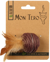 Игрушка для кошек Mon Tero Шар с кошачьей мятой / 51463 (фиолетовый) - 