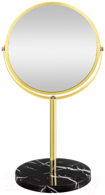 Зеркало косметическое El Casa На мраморной подставке / 240371 (золото)