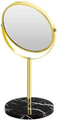 Зеркало косметическое El Casa На мраморной подставке / 240371 (золото)
