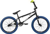 Велосипед STARK Madness BMX 2 2024 (черный матовый/серебристый/темно-синий) - 