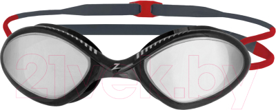 Очки для плавания ZoggS Tiger Titanium / 461094 (Regular, серый/красный)
