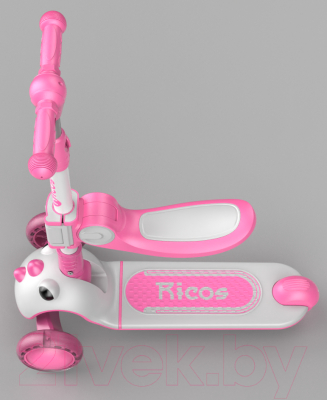 Самокат детский Ricos Dino KB108 (розовый)