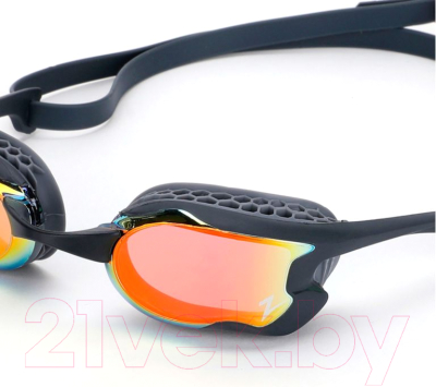 Очки для плавания ZoggS Raptor HCB Mirror / 461085 (черный/красный)
