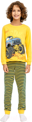 Пижама детская Mark Formelle 563311 (р.110-56, желтый/желтая полоска)