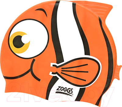 Шапочка для плавания ZoggS Character Silicone Cap Junior / 303731 (оранжевый)
