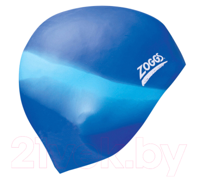 Шапочка для плавания ZoggS Silicone Cap / 305603 (синий/голубой)