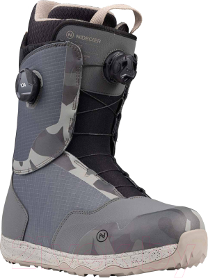 Ботинки для сноуборда Nidecker 2023-24 Rift (р.10, Gray Camo)