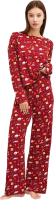 Комплект домашней одежды Mark Formelle 592468-1 (р.164/170-88-94, котики на вишневом) - 