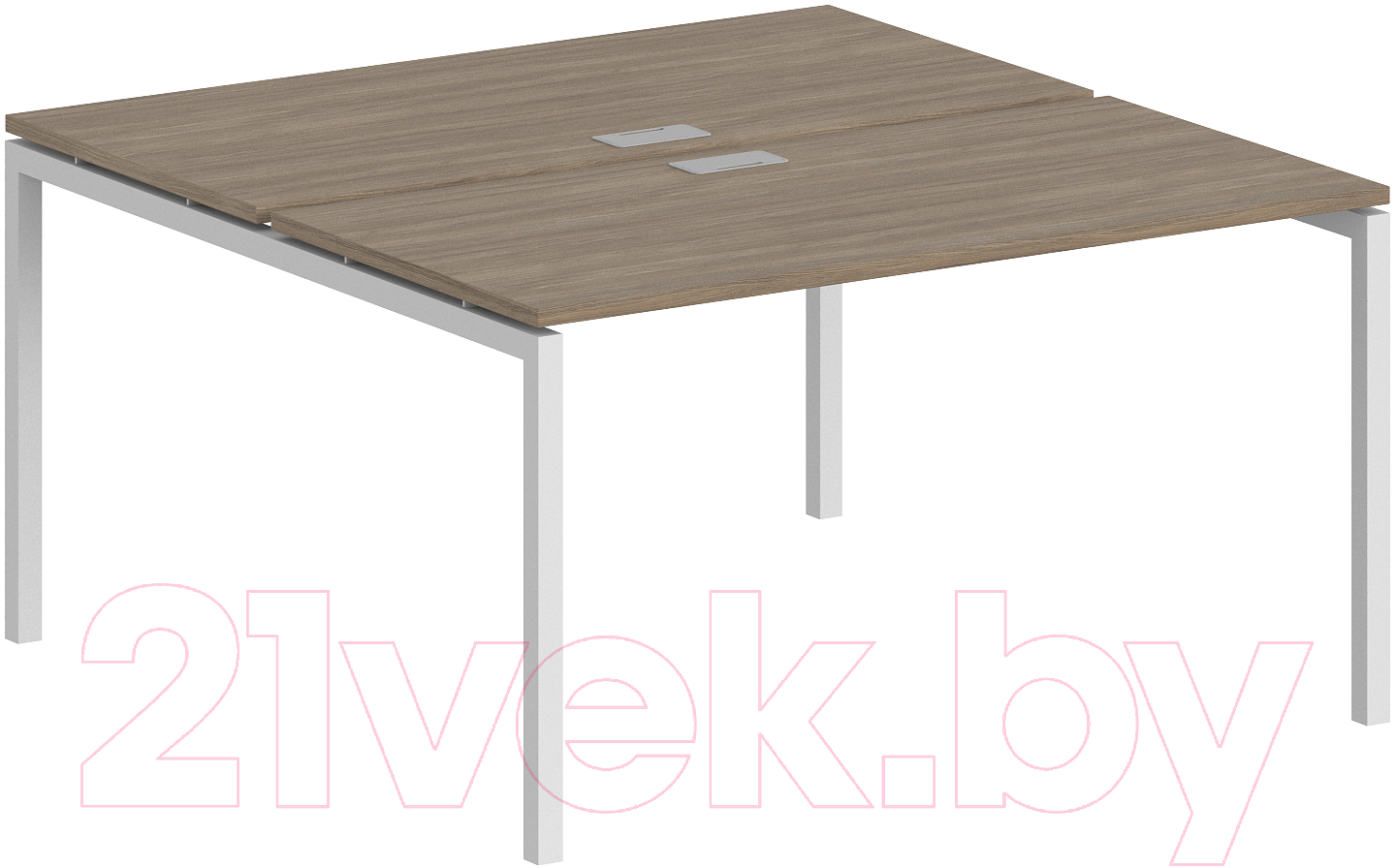 Комплект письменных столов Norden 160x163.8x75 / SG.249.OD.44.WH (белый/дуб темный)