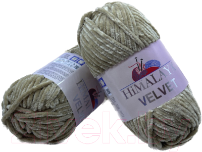 Набор пряжи для вязания Himalaya Velvet / 90017 (2 мотка, светло-коричневый)