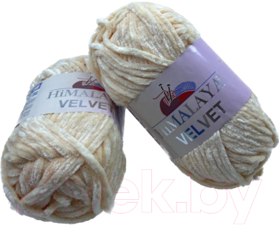 Набор пряжи для вязания Himalaya Velvet / 90033 (2 мотка, персиковый)
