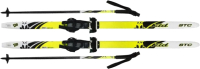 Комплект беговых лыж STC Step 130 (Kid Lemon) - 