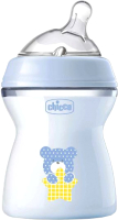 Бутылочка для кормления Chicco Natural Feeling / 00081323200000 (250мл, голубой) - 