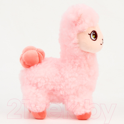 Мягкая игрушка Sima-Land Лама / 9934330 (розовый)