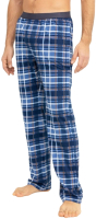 Штаны пижамные Mark Formelle 581134 (р.90-182/188, темно-синяя клетка) - 