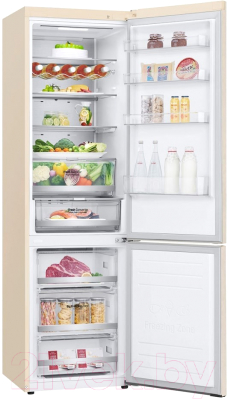 Холодильник с морозильником LG GC-B509SEUM