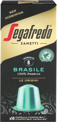 Кофе в капсулах Segafredo Zanetti Brasile Nespresso / 4BY (10шт)