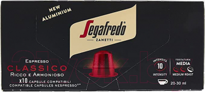 Кофе в капсулах Segafredo Zanetti Classico Nespresso / 4BT (10шт)