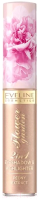 Тени для век Eveline Cosmetics Flower Garden Жидкие 2 в 1 №02 (6.5мл)