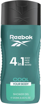Гель для душа Reebok Cool Your Body Hair & Body Shower Gel For Men (250мл)
