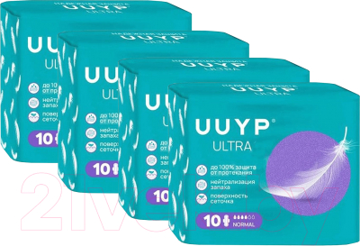 Прокладки гигиенические UUYP Normal Ультратонкие (4x10шт)