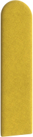 Мягкая стеновая панель Делком40 Прямоугольник/полукруг 150x600 (желтый) - 