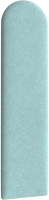 Мягкая стеновая панель Делком40 Прямоугольник/полукруг 150x600 (светло-голубой) - 