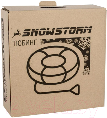 Тюбинг-ватрушка Snowstorm BZ-90 Full / W112923 (красный/черный)