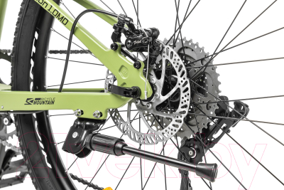 Велосипед Nialanti Fusion 1.0 MD 26 2024 (14, зеленый/серый)