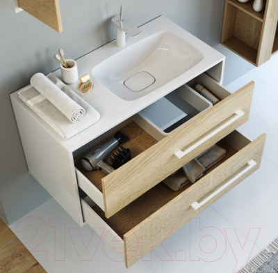 Изображение товара Тумба под умывальник Aqwella Майами / Mai.01.09/R (подвесная)