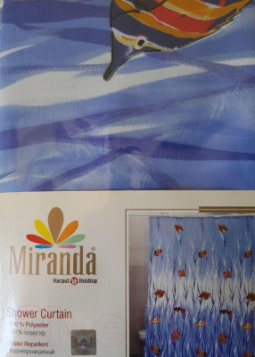 Шторка-занавеска для ванны Miranda Tropical Fish