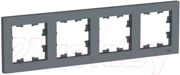 Рамка для выключателей и розеток Systeme (Schneider) Electric AtlasDesign ATN000704 — фото 1