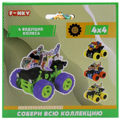 Автомобиль игрушечный Funky Toys Зверь / FT9792-5 (фиолетовый)