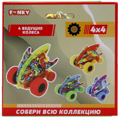 Автомобиль игрушечный Funky Toys Граффити Акула / FT9790-4 (желтый)