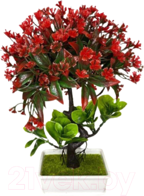 Искусственное растение Merry Bear Home Decor Бонсай / EGB3121005 (красный)