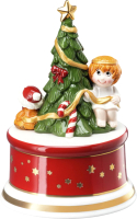 Музыкальная шкатулка Hutschenreuther Christmas Carols. Ангел и елка / 02472-727211-27417 - 